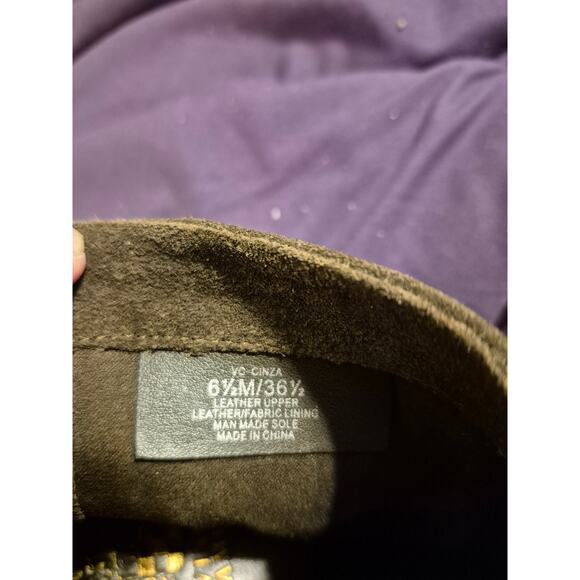 Vince Camuto Cinza Army Green Studded Ankle Boots - Picture 6 of 7